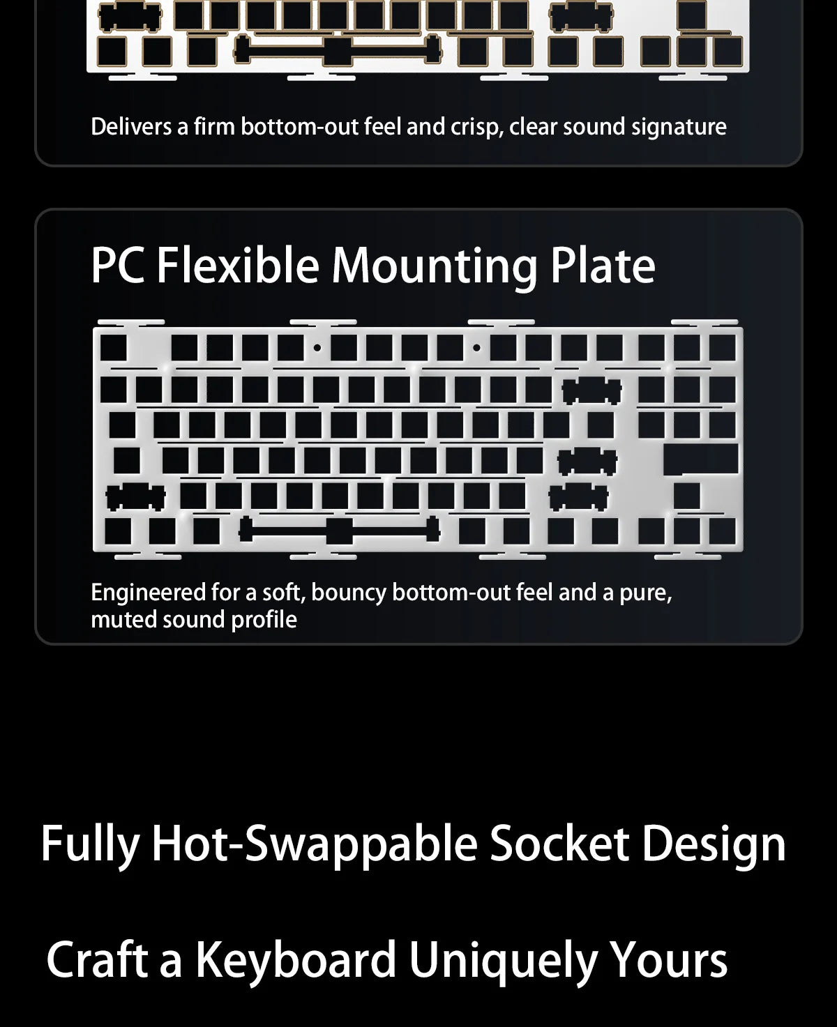 CowLost | aula-f87-pro-v2-mechanical-keyboard-3-modes-wireless-10000mah-long-battery-life |20