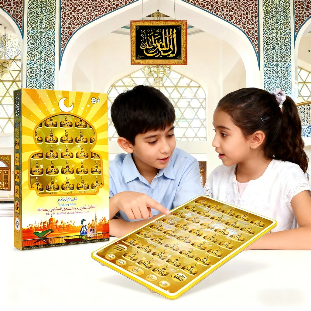 Arab Kids Arabic Learning Tablet Educational Touch Sound Reading Toy Gift for Toddlers