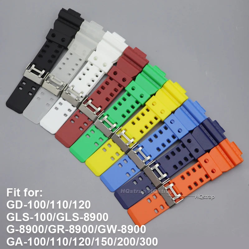 CowLost | product_id-16mm-silicone-waterproof-replacement-watchband-for-ga-110-ga-100-ga-120-gd-100-g-8900 |7