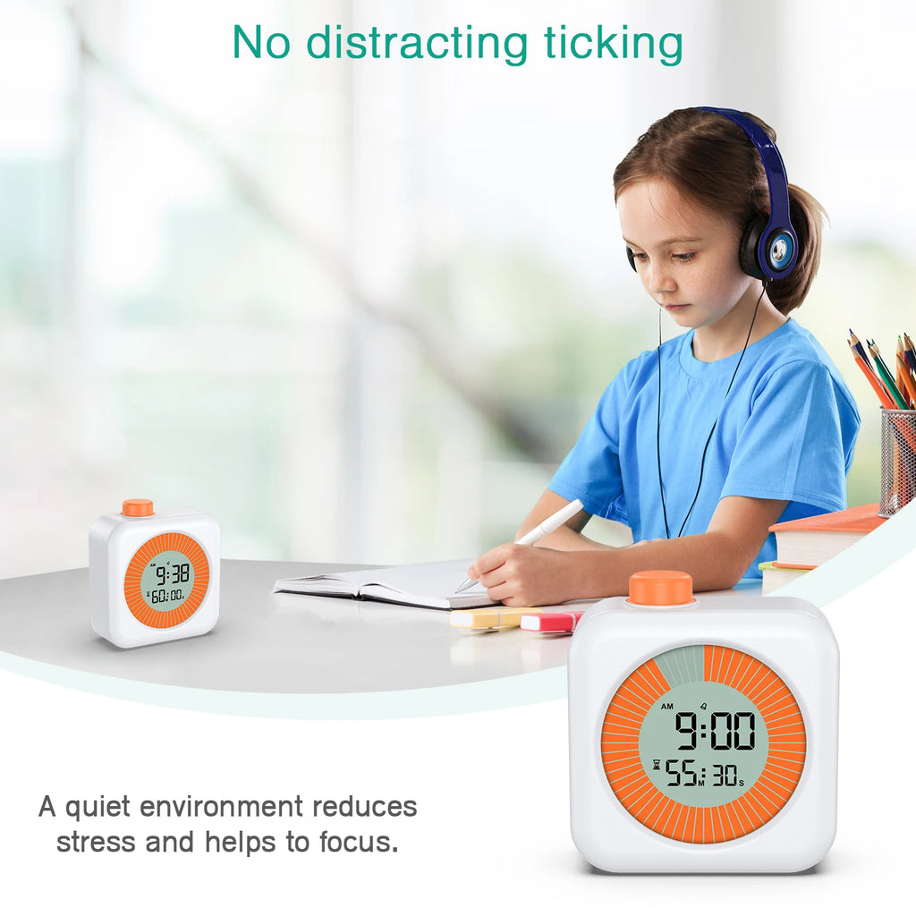 ORIA Digital 60-Minute Visual Timer with Alarm for Study and Teaching