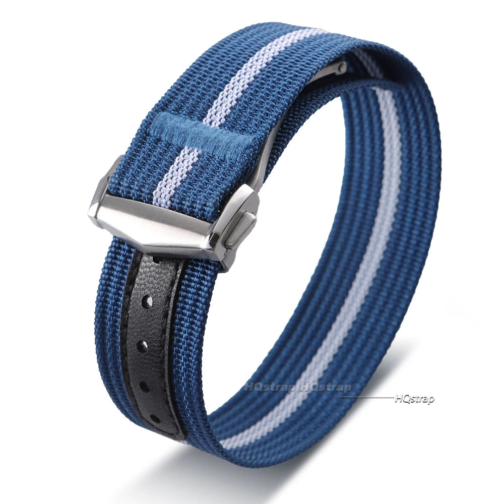 CowLost | product_id-20mm-ribbed-nylon-sport-strap-with-stainless-steel-buckle-for-omega-swatch-moonswatch-replacement |8