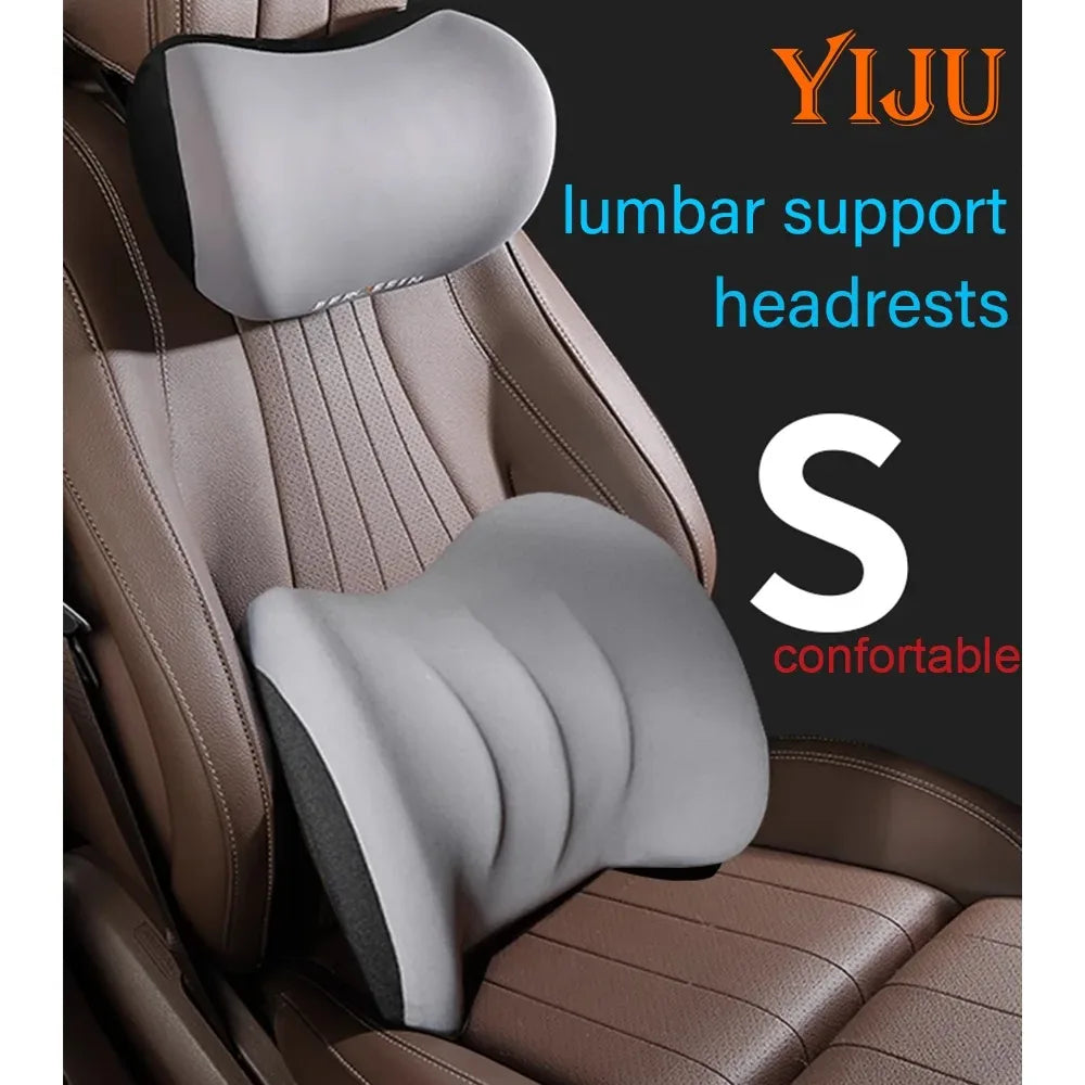 CowLost | back-lumbar-support-cushions-product_id-car-memory-foam-lumbar-and-headrest-pillow-set-soft-breathable-back-cushion |1