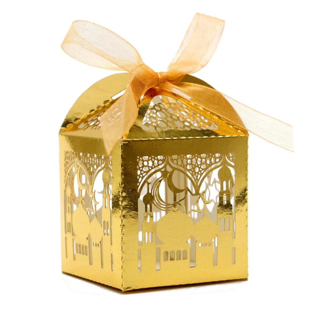CowLost | 10pcs-eid-gift-boxes-pearl-paper-candy-box-ramadan-kareem-decoration |6