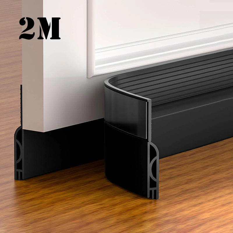 1/2m Door Draft Stopper Sweep Under Door Gap Filler Seal Strip
