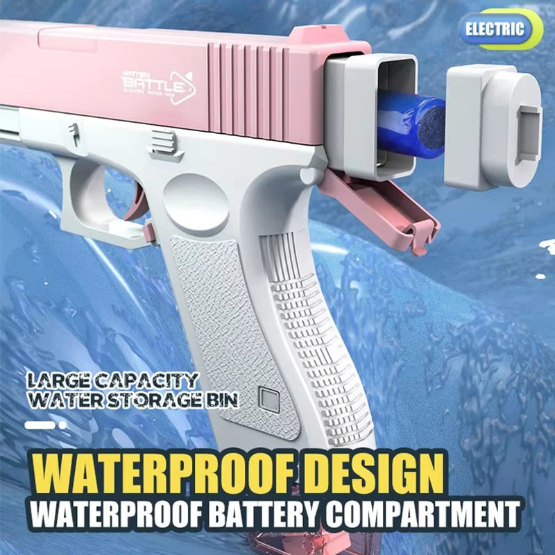 Portable Automatic Electric Burst Water Gun Toy for Kids Outdoor Play