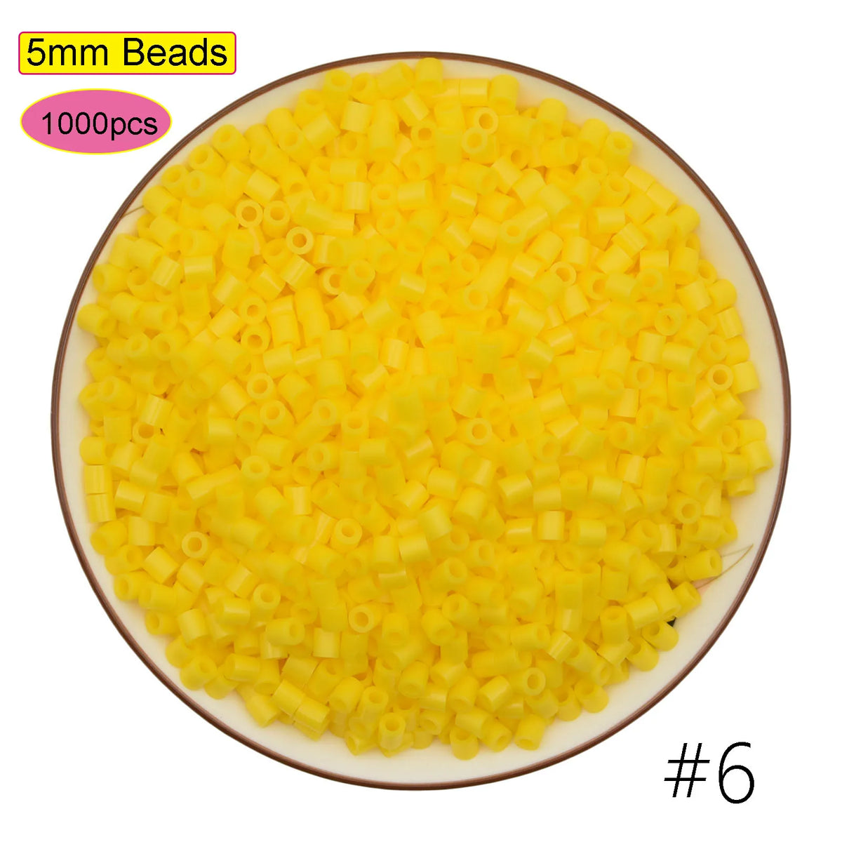 1000PCS 5MM Mixed Color Hama Beads DIY Gift Children's Toy Supplement OPP Bag