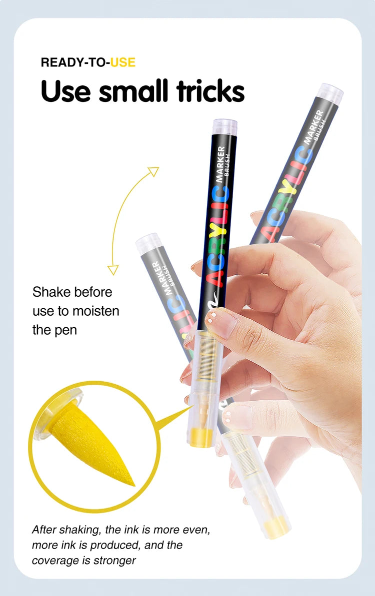 CowLost | markers-product_id-acrylic-paint-soft-brush-markers-set-for-wood-stone-canvas |24