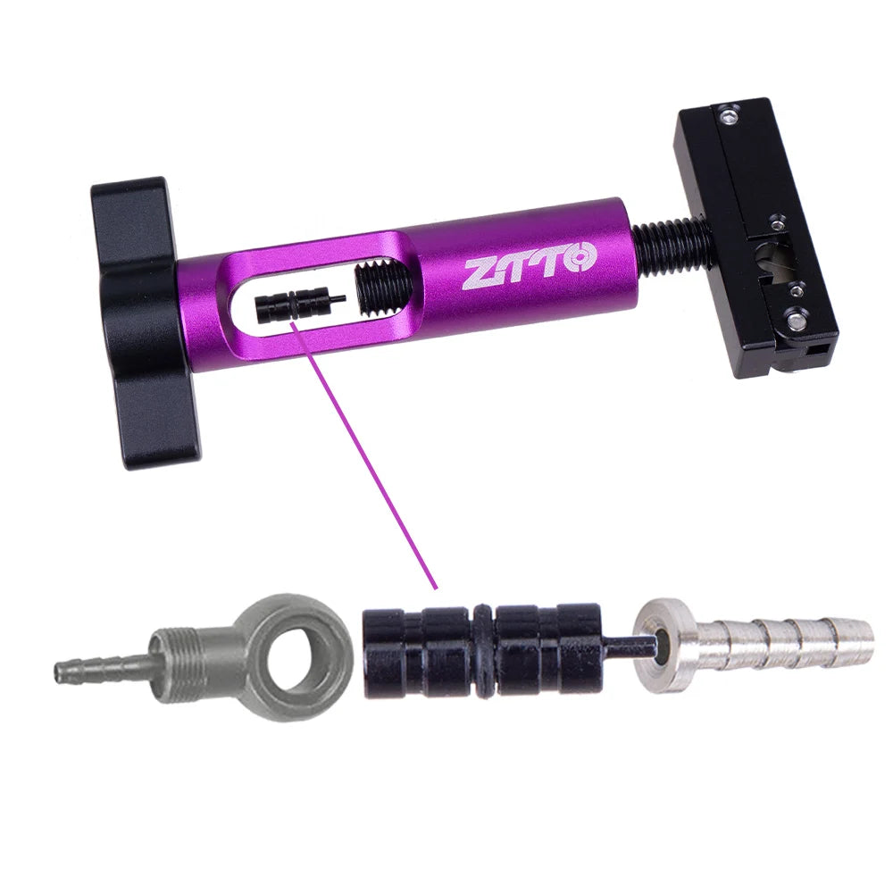 CowLost | ztto-bicycle-hydraulic-brake-olive-oil-needle-driver-tool-hose-cutter-cable-pliers-connector-inserter-bh59-bh90-install-press |4