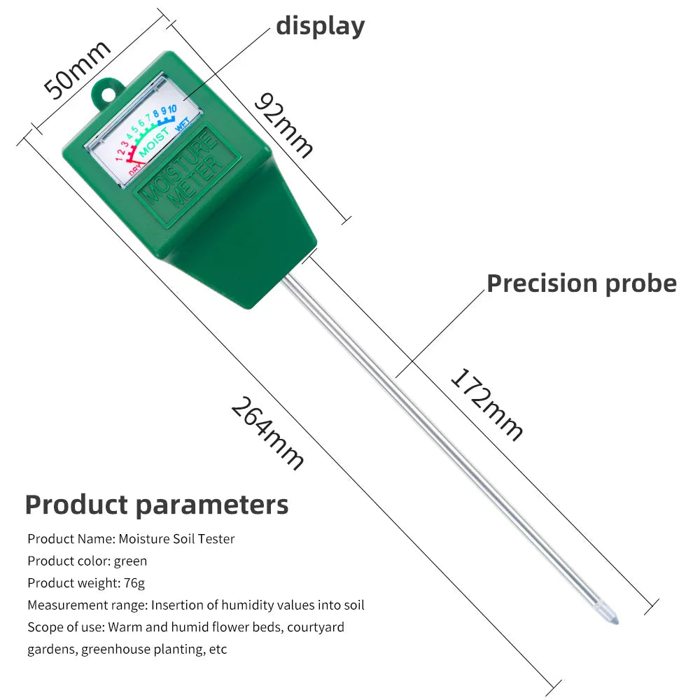 Digital Soil PH Meter Tester with Probe for Garden Plant Soil Acidity Test