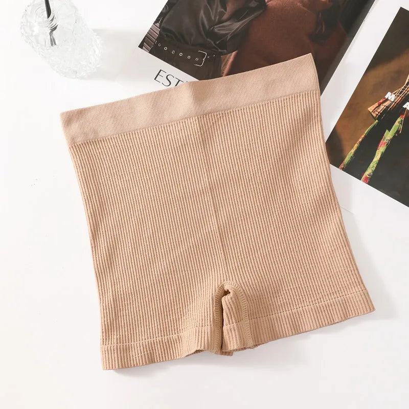CowLost | product_id-women-s-seamless-ribbed-mid-rise-boyshort-sports-underwear-breathable-panties |18