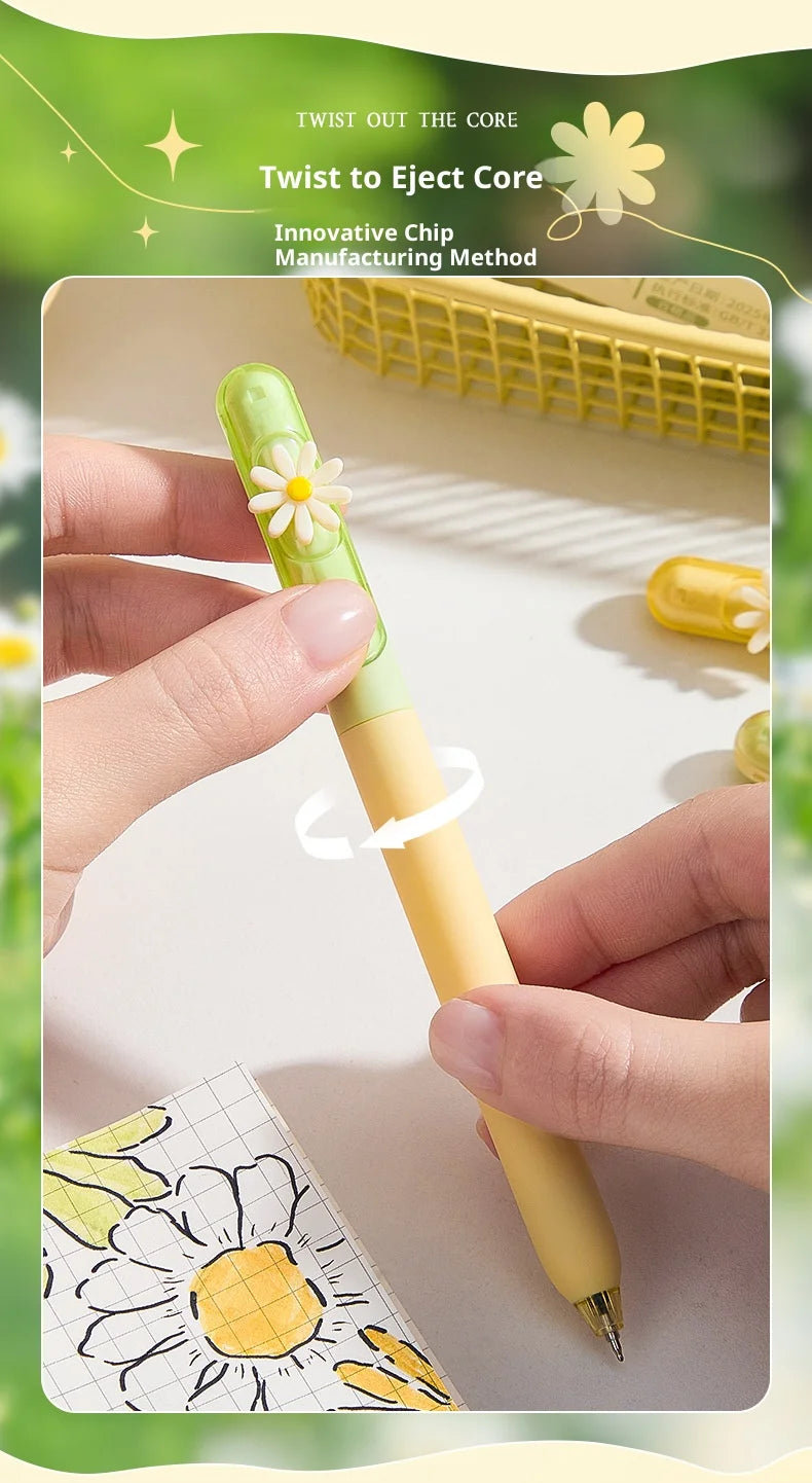 CowLost | product_id-4-pack-kawaii-retractable-gel-pens-0-5mm-fast-drying-spinning-twist-pen-for-school-journaling |9