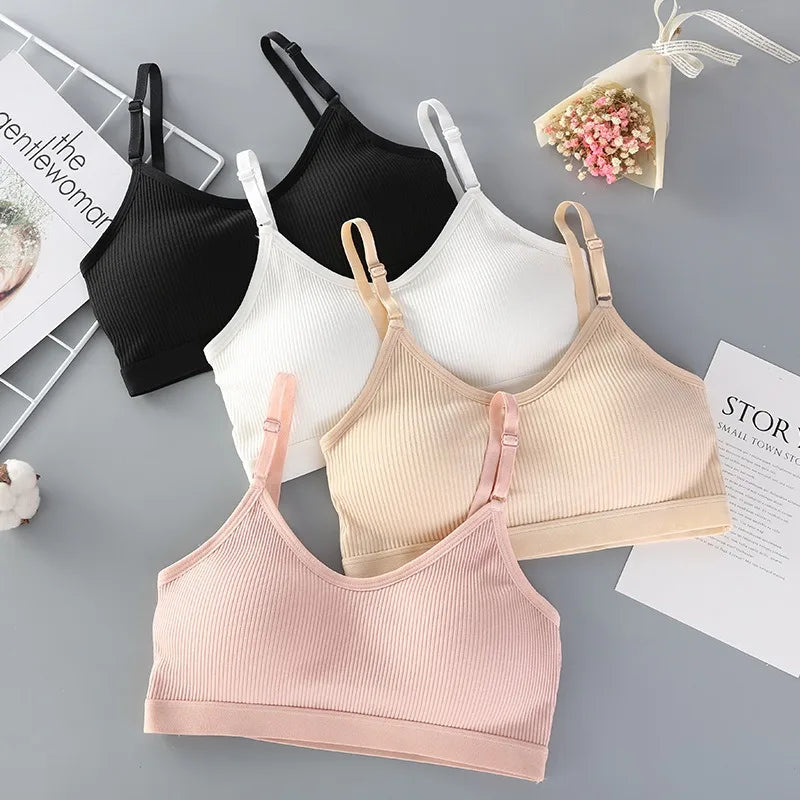 CowLost | product_id-women-s-padded-non-wire-solid-bandeau-tube-top-bra-with-adjustable-straps |1