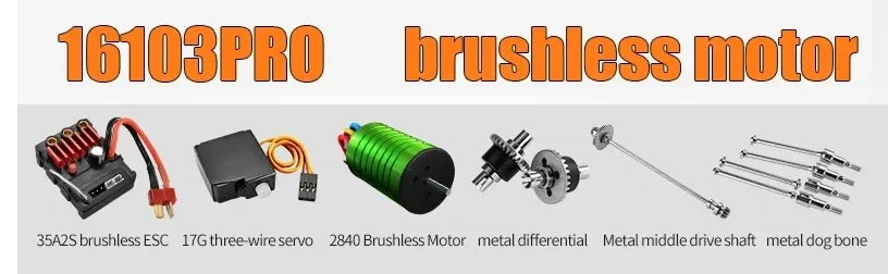 CowLost | fencing-barriers-beibao-1-16-rc-car-16103pro-50km-h-4wd-brushless-motor-off-road-truck |8
