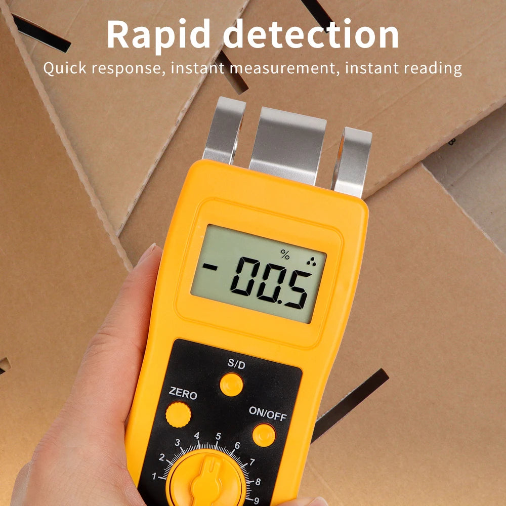 DM200 Portable Digital Multifunctional Moisture Meter for Wood, Paper, Concrete, and Meat