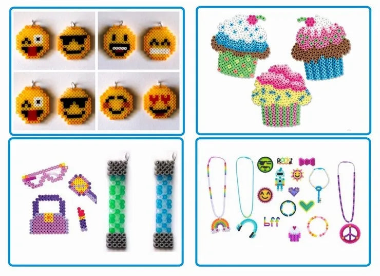7 Types 2.6mm Perler Beads Pegboard Template for Hama Beads DIY Crafts Puzzle Tool