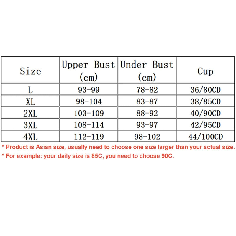 CowLost | product_id-fallsweet-4pcs-plus-size-seamless-wireless-front-closure-push-up-bras-for-women |5