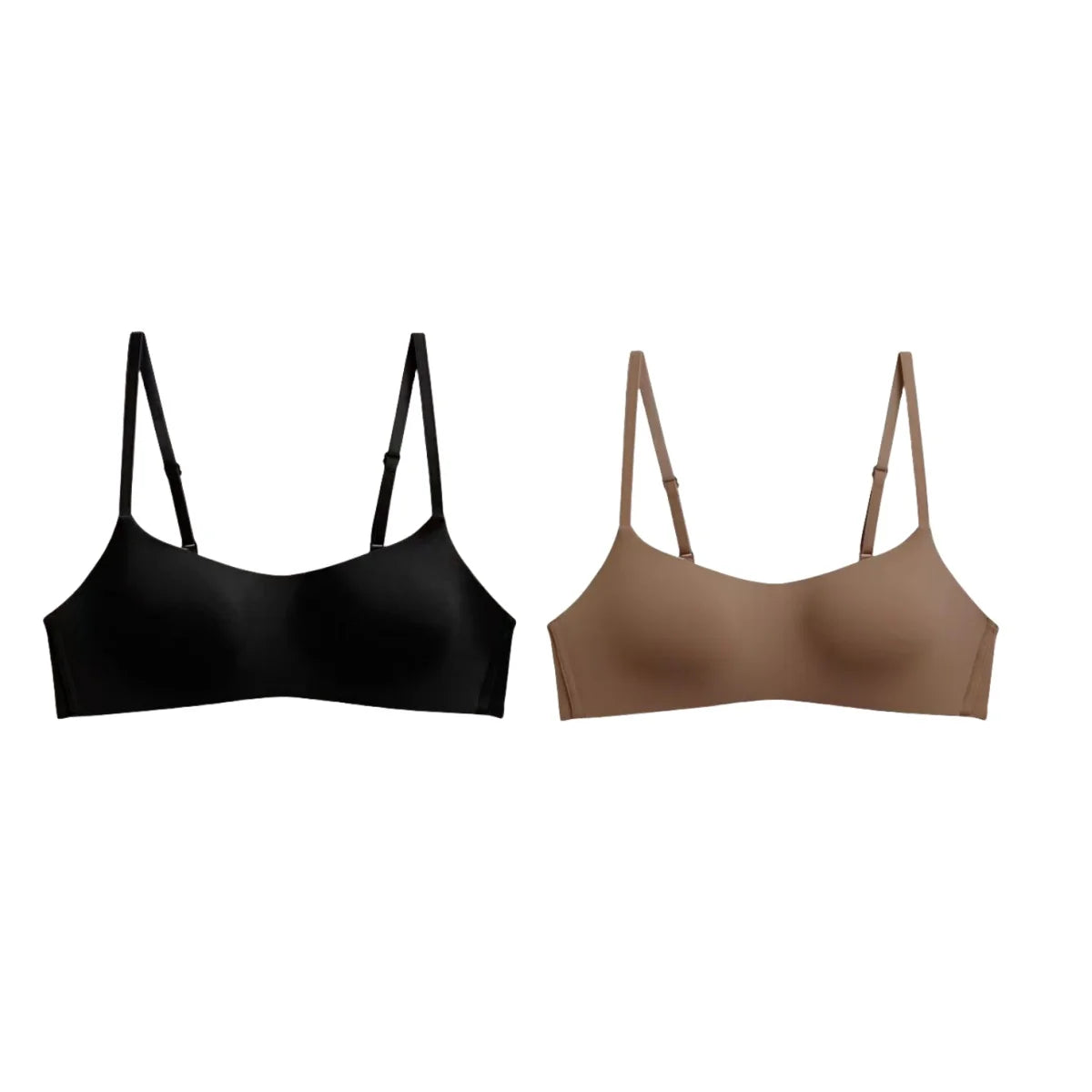 CowLost | product_id-2pcs-seamless-wireless-1-2-cup-soft-padded-bras-for-women |10