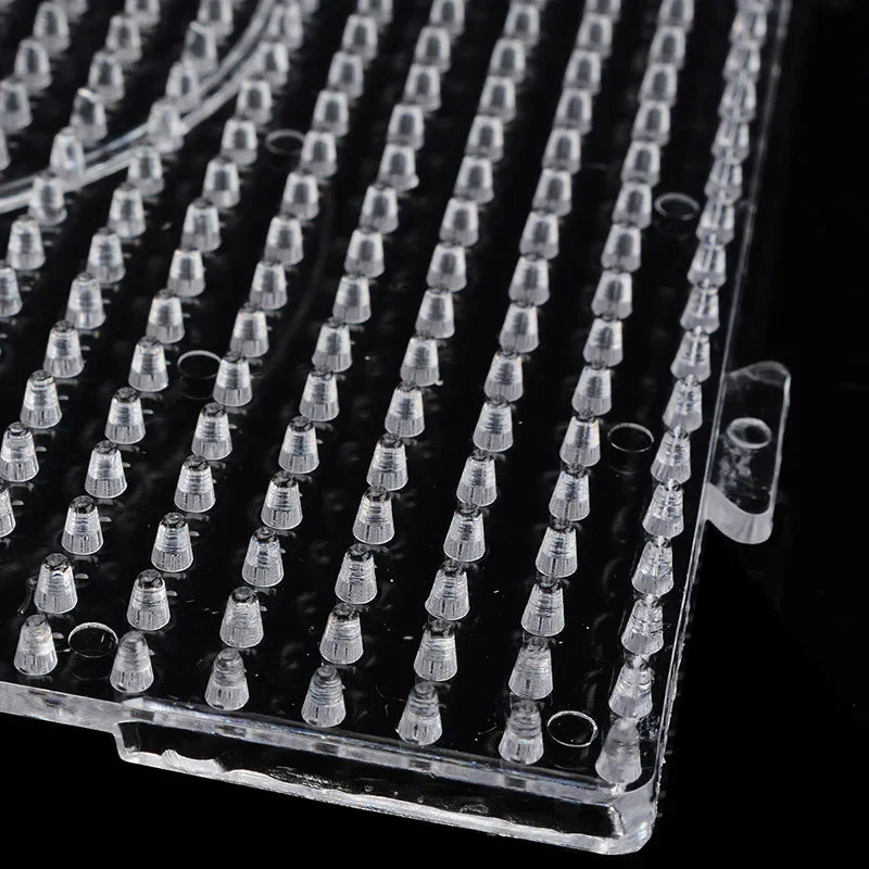4PC 5mm Transparent Hama Beads Pegboard Template for Pixel Art DIY Puzzle