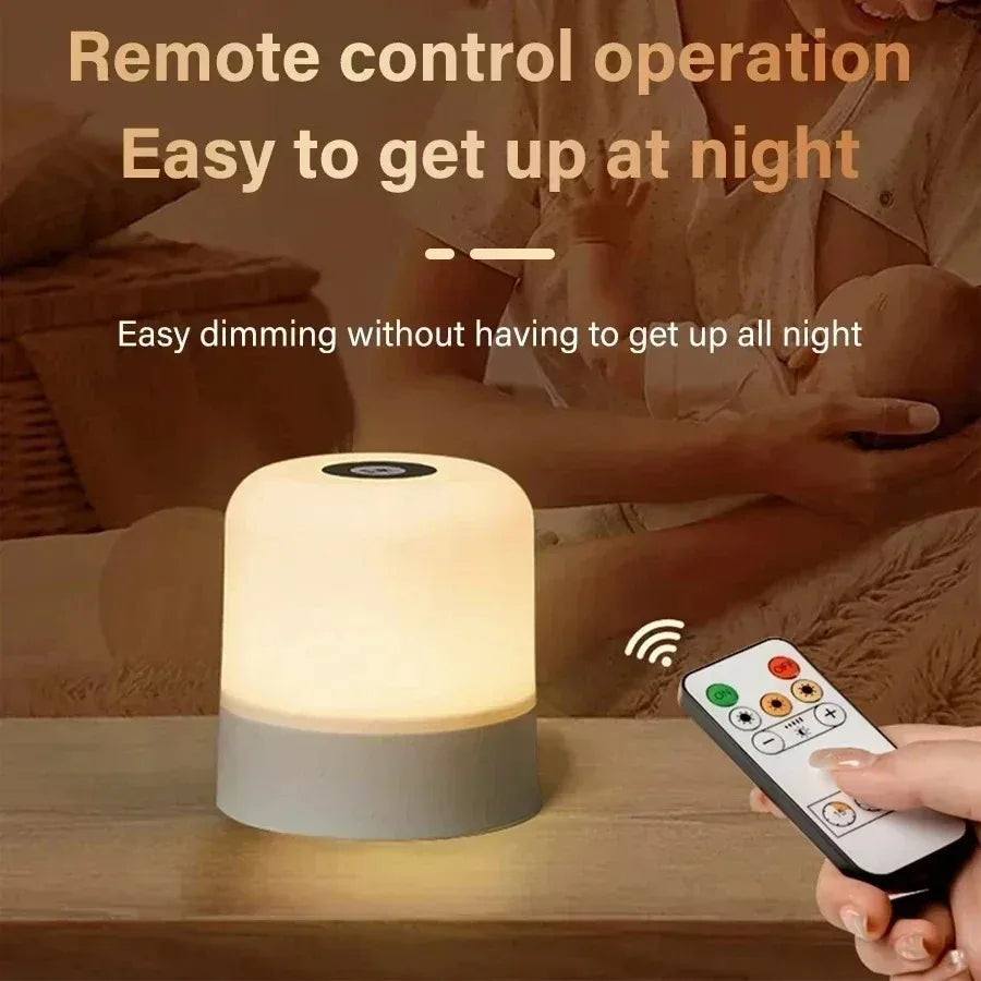 CowLost | ggbingo-touch-night-light-rechargeable-remote-control-night-light-rgb-dimmable-table-lamp-ambient-light-for-bedroom-living-room |7