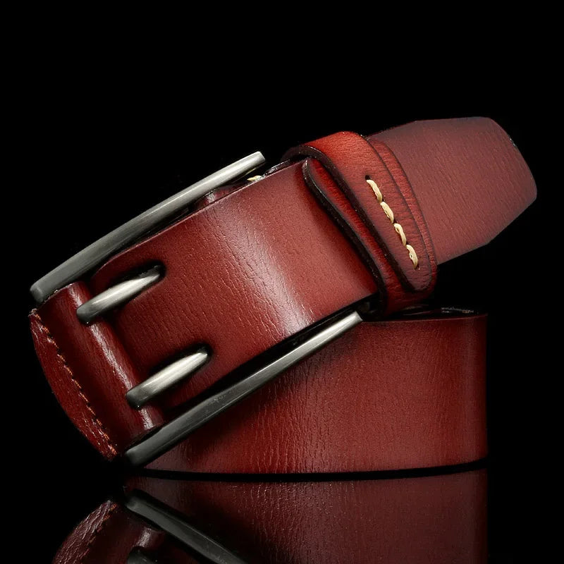 CowLost | 4cm-wide-vintage-style-pin-buckle-genuine-leather-belts-for-men |23