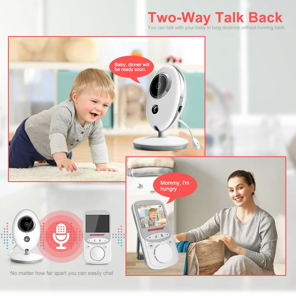 CowLost | wireless-lcd-audio-video-baby-monitor-vb605-radio-nanny-music-intercom-ir-24h-portable-baby-camera-baby-walkie-talkie-babysitter |9