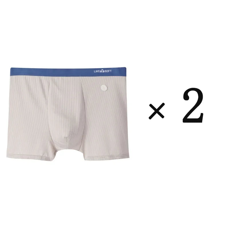 CowLost | 2-pcs-lot-mens-striped-panties-boxer |25
