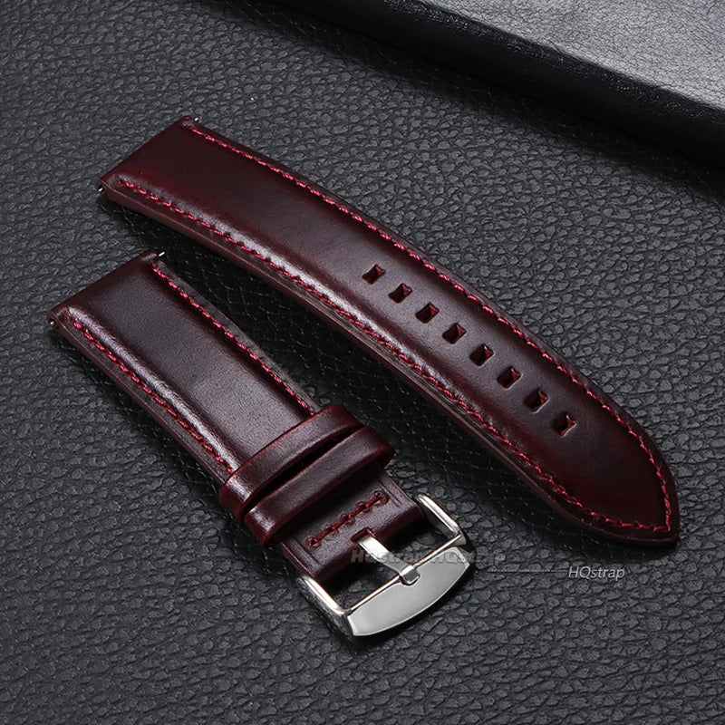 CowLost | bracelets-product_id-hqstrap-quick-release-genuine-leather-watchband-strap-18-26mm-black-brown-wristband |5