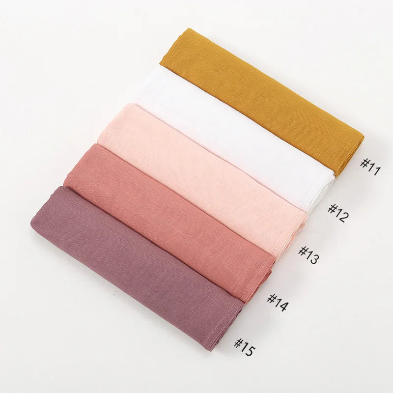 CowLost | 2pcs-set-hijab-matching-color-jersey-cap-lady-plain-viscose |7