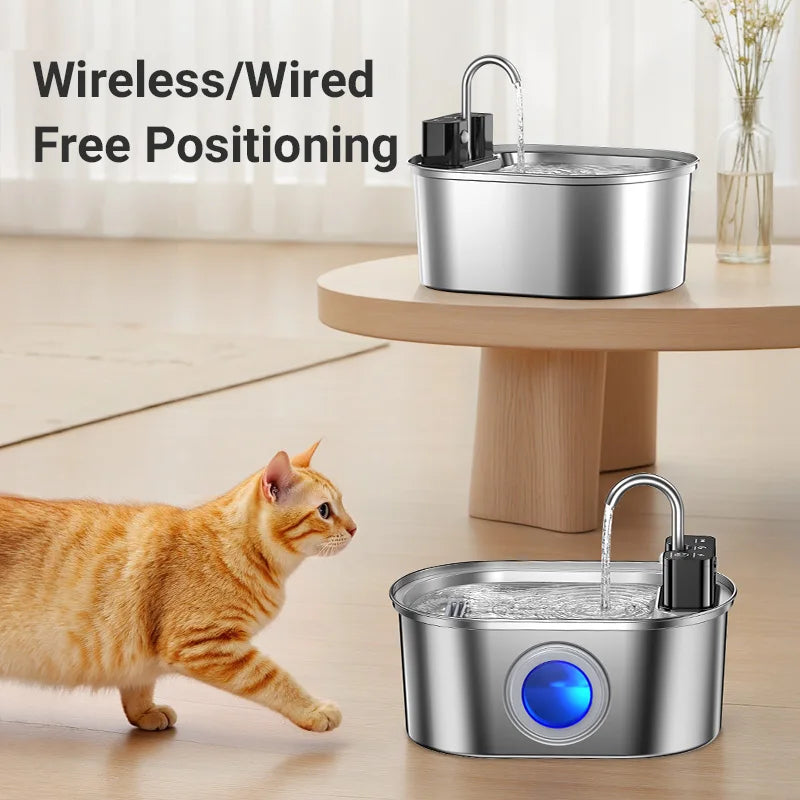 CowLost | cat-food-rojeco-stainless-steel-automatic-cat-water-fountain |3
