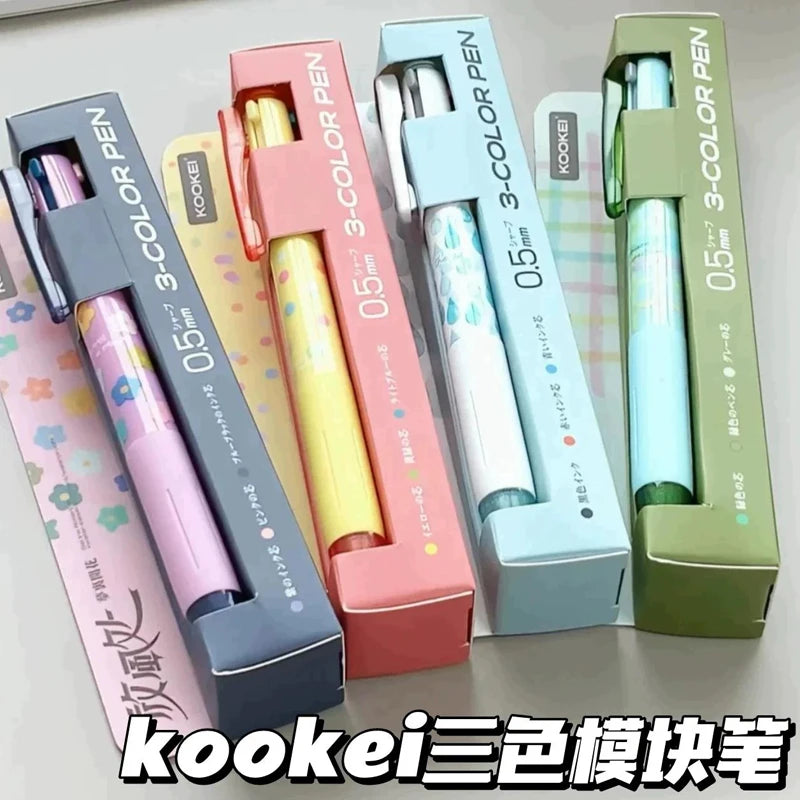 CowLost | product_id-kookei-3-color-multifunctional-gel-pen-0-5mm-for-handwriting-office-use |1