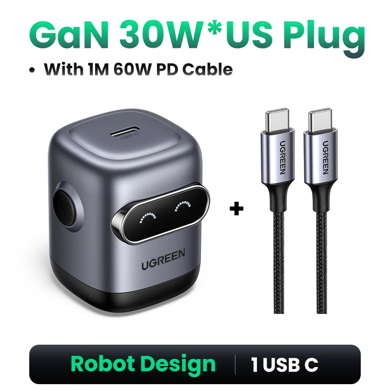 CowLost | ugreen-65w-30w-gan-charger-robot-design-pd3-0-qc4-0-3-0-pps-fast-charger |22