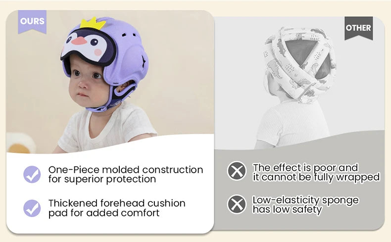 CowLost | mambobaby-guard-hat-penguin-safe-anti-shock-baby-helmet |8