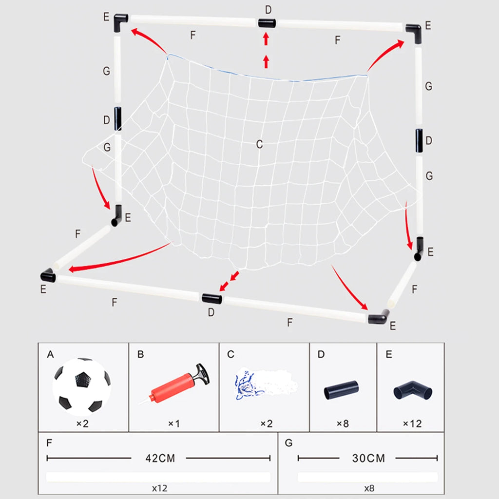CowLost | product_id-childrens-foldable-football-goal-with-pump-and-ball-outdoor-soccer-training-toy |5