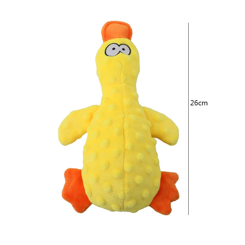 CowLost | dog-kennel-run-accessories-plush-duck-squeaky-dog-chew-toy |16