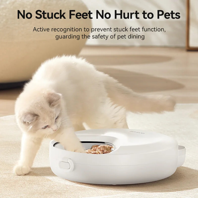 CowLost | cat-food-rojeco-wireless-automatic-cat-feeder-for-4-meals-wet-dry-food-dispenser |5