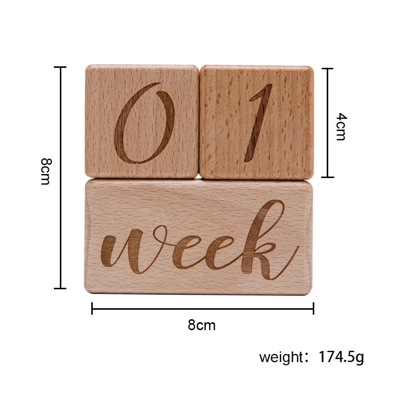 CowLost | baby-transport-accessories-baby-monthly-milestone-blocks-photo-prop-set-unisex-age-signs |24