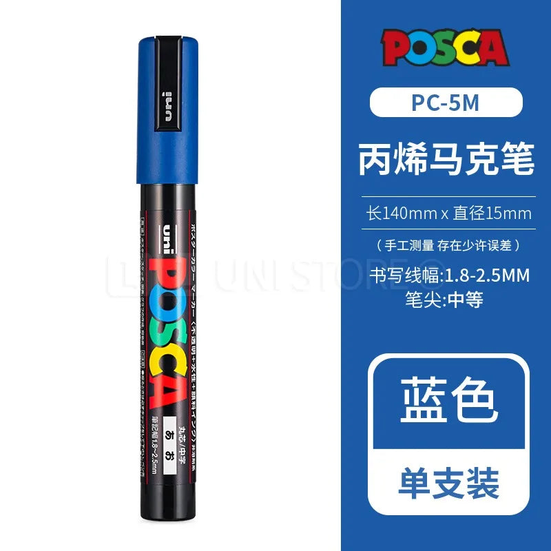 CowLost | product_id-uni-posca-pc-1m-3m-5m-multi-color-acrylic-permanent-marker-for-fabric-rock-metal-pop-posters-graffiti |67