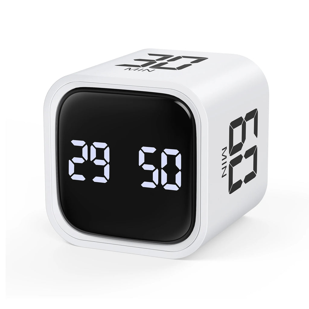 Cube Timer Custom Countdown Gravity Sensor for Tasks Work Study Kitchen