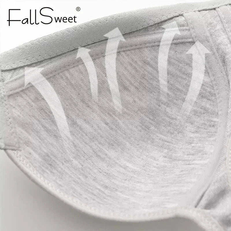 CowLost | product_id-fallsweet-4pcs-wireless-front-closure-full-coverage-push-up-bra-for-women |3