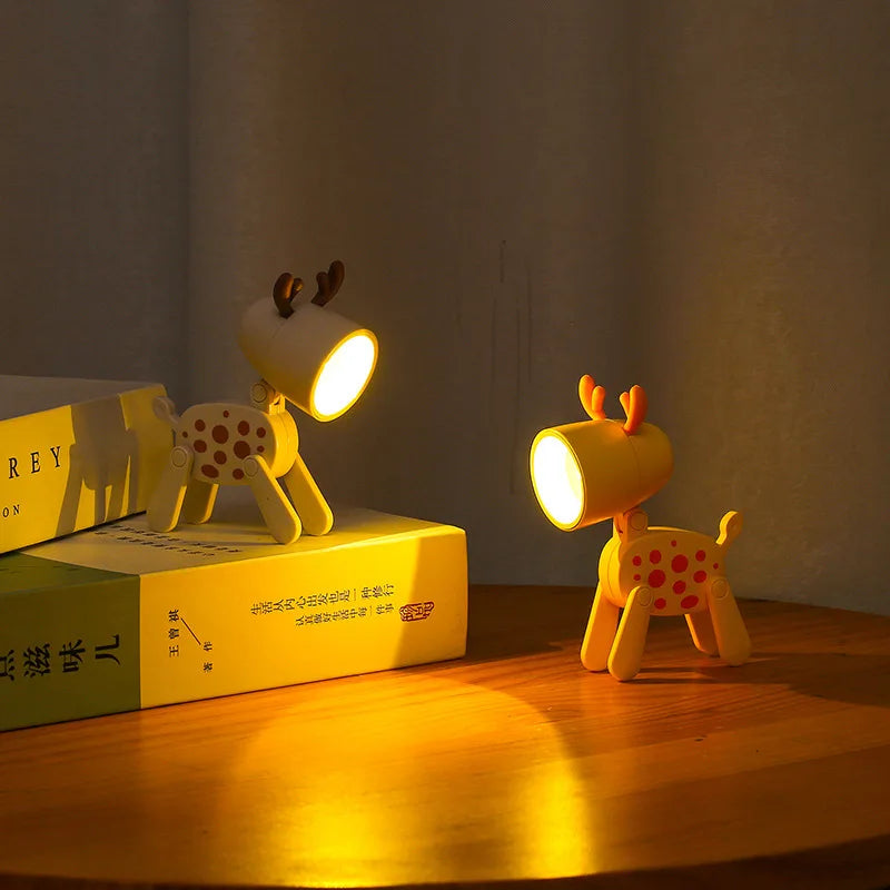 CowLost | product_id-mini-led-folding-desk-lamp-cartoon-dog-deer-night-light-bedside-gift |4
