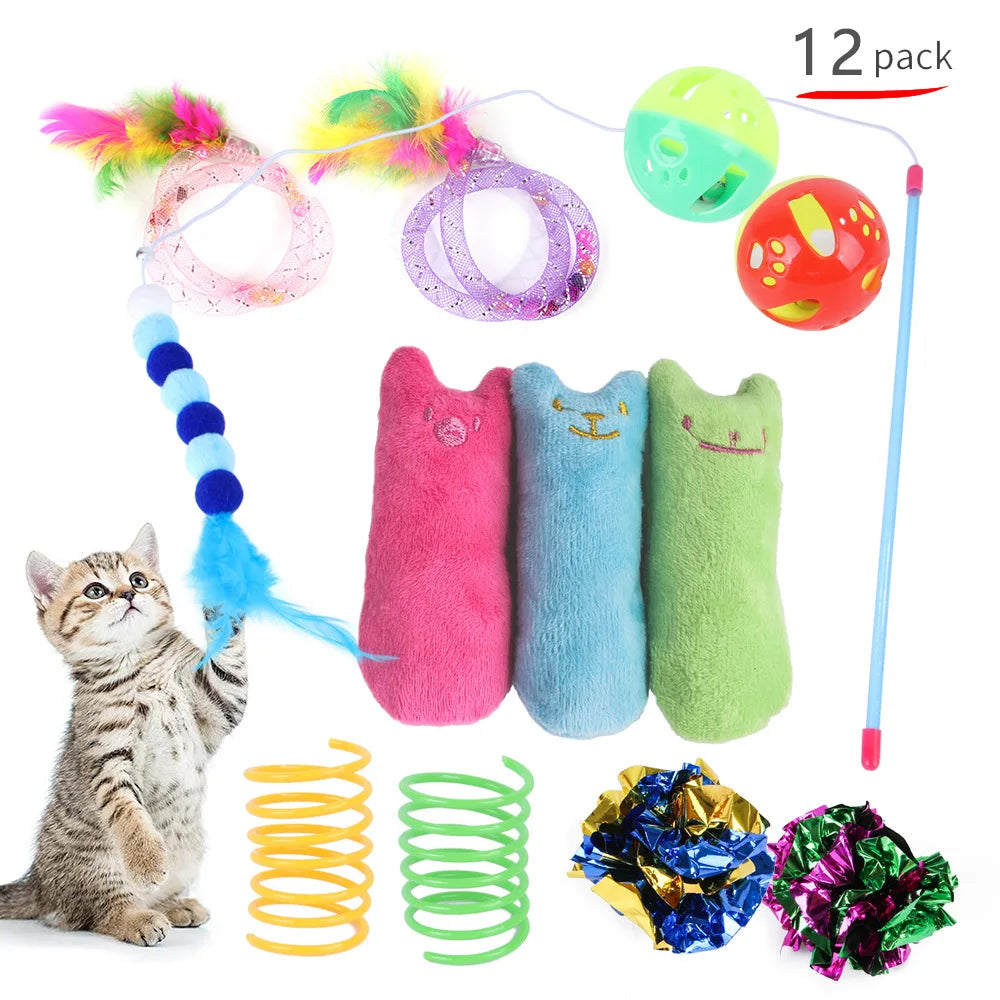 CowLost | cat-treats-cat-toys-mouse-shape-balls-and-foldable-play-tunnel |8