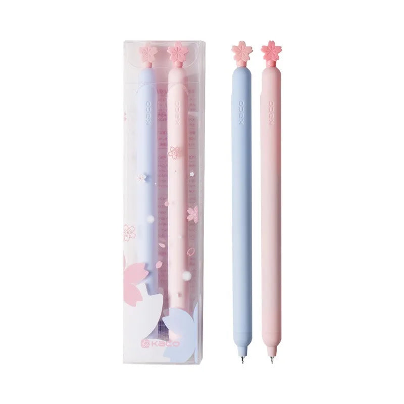 CowLost | product_id-kaco-popup-sakura-0-5mm-black-gel-pen-2-pack-quick-drying-for-school-office |5