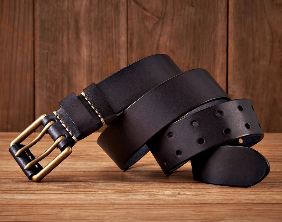 CowLost | 3-8cm-wide-vintage-mens-belt-cowhide-genuine-leather |7