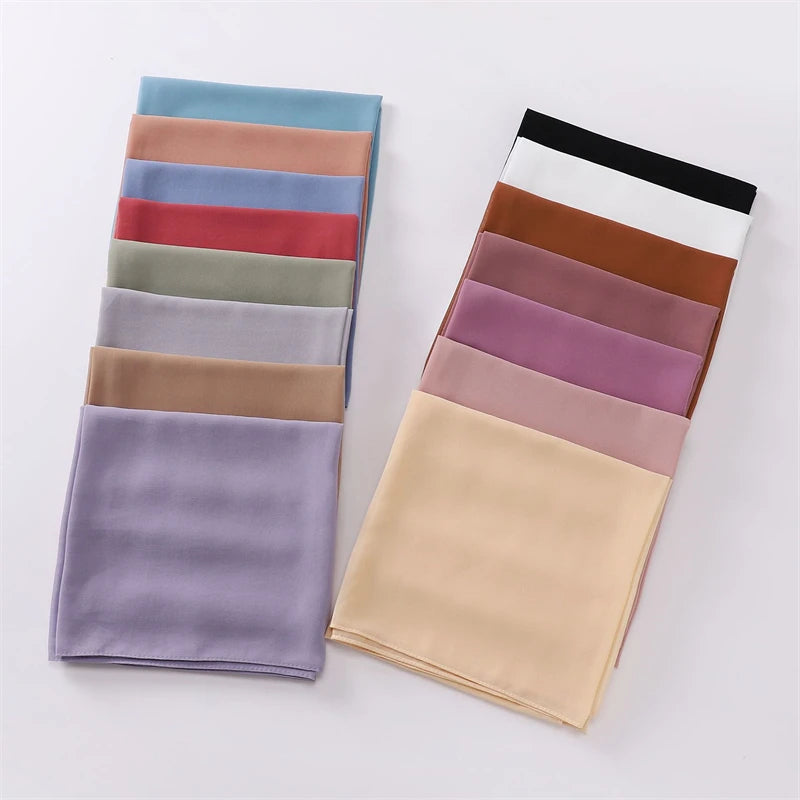 CowLost | 90-90cm-square-solid-color-women-chiffon-hijab |5