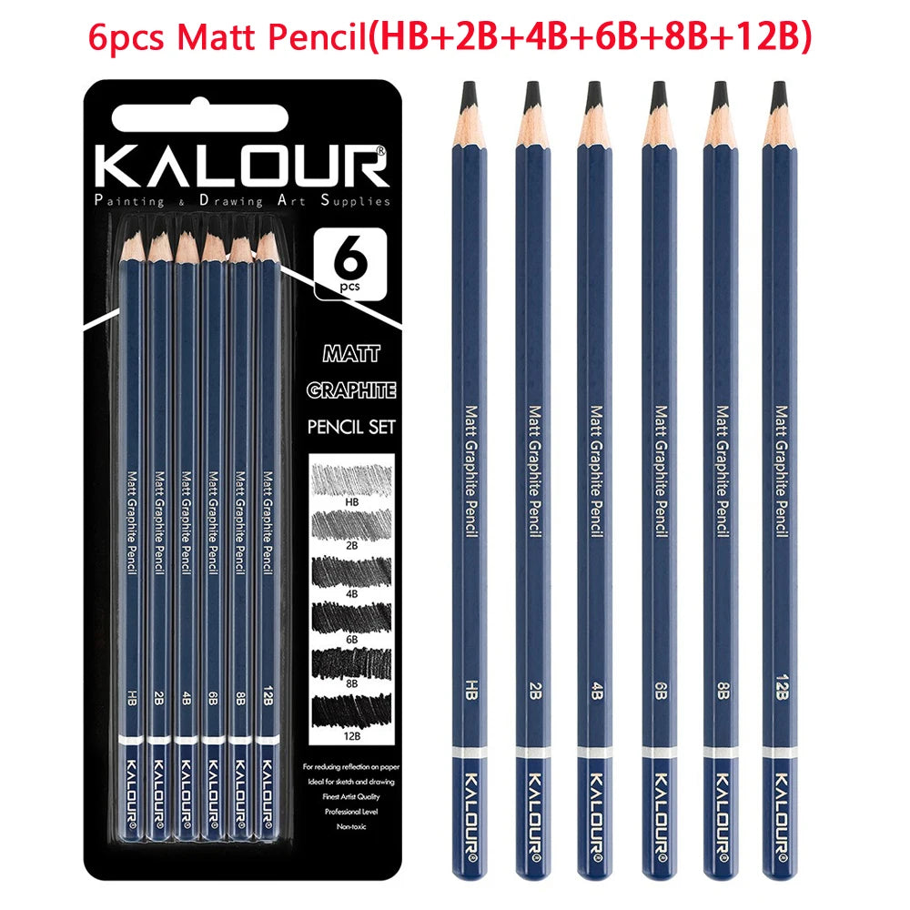 CowLost | product_id-6pcs-kalour-charcoal-willow-core-pencil-set-non-toxic-professional-art-supplies-for-drawing-painting-sketching |16