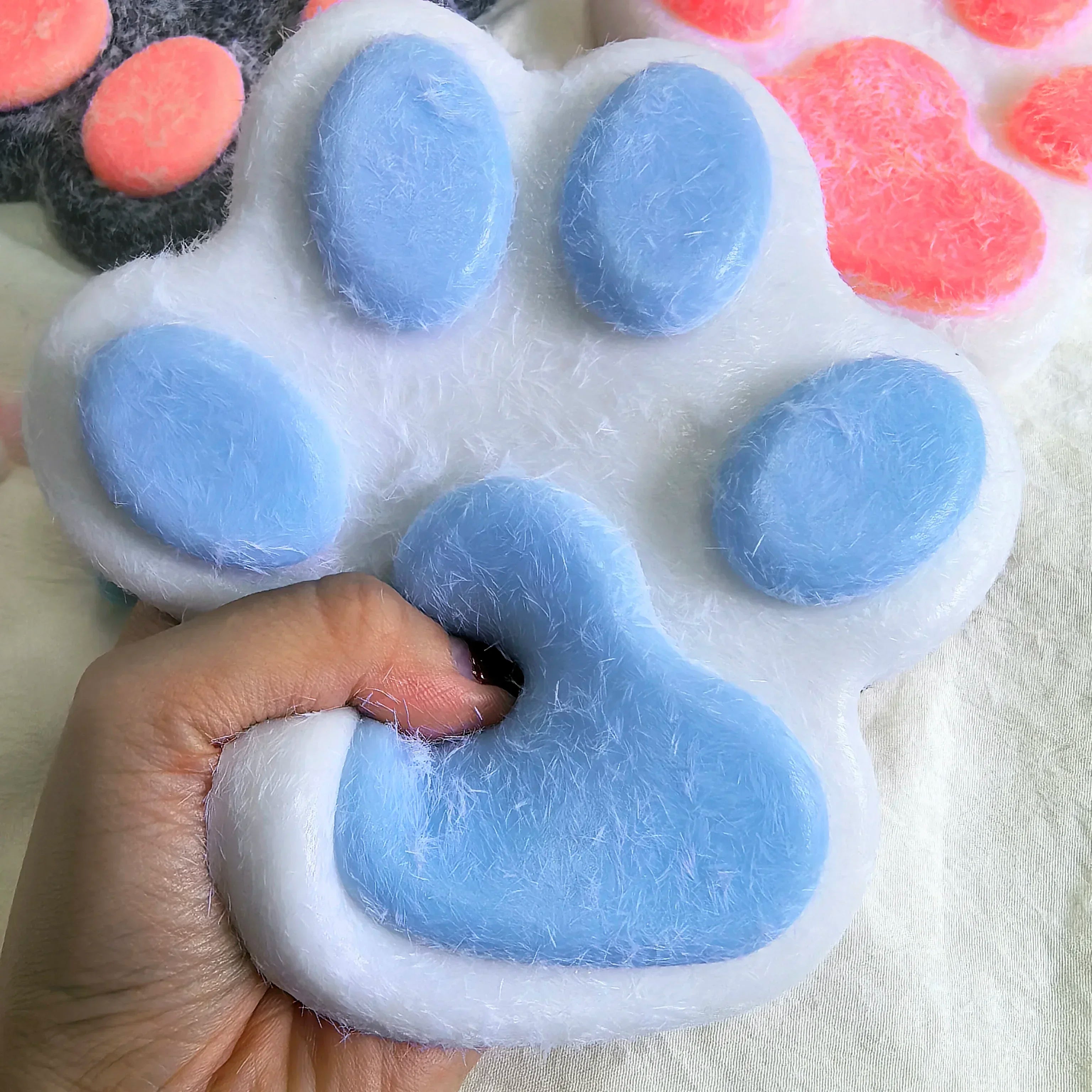 14cm Large Cat Paw Squishy Fidget Stress Relief Toy Slow Rebound Decompression Pinch Squeeze