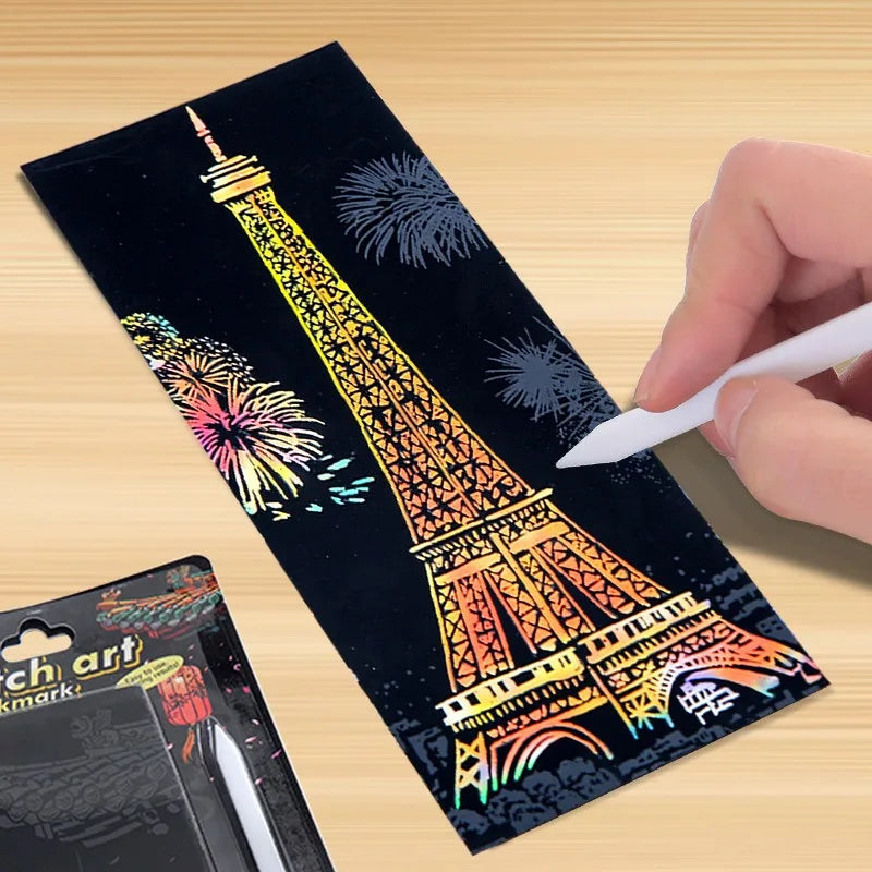CowLost | product_id-12-piece-diy-scratch-painting-set-featuring-world-famous-architectural-night-scenes |4