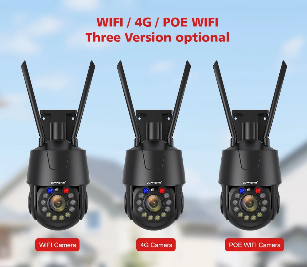 CowLost | outdoor-surveillance-camera-wifi-4g-poe-8mp-5mp-30x-optical-zoom-ai-auto-tracking-150m-ir-distance-metal-ptz-security-camera |8
