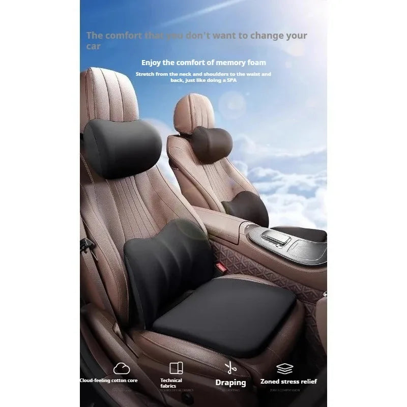 CowLost | back-lumbar-support-cushions-product_id-memory-foam-car-neck-pillow-and-lumbar-cushion-set-for-driving-comfort |3