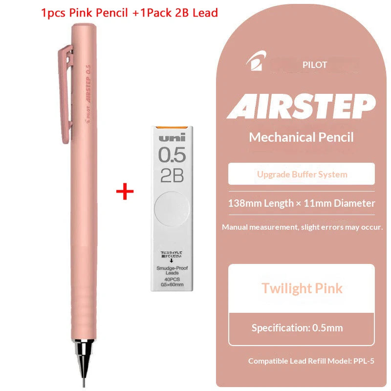 CowLost | product_id-pilot-airstep-has-15-0-5mm-mechanical-pencil-auto-lead-advance-colorful-barrel-stable-writing |30